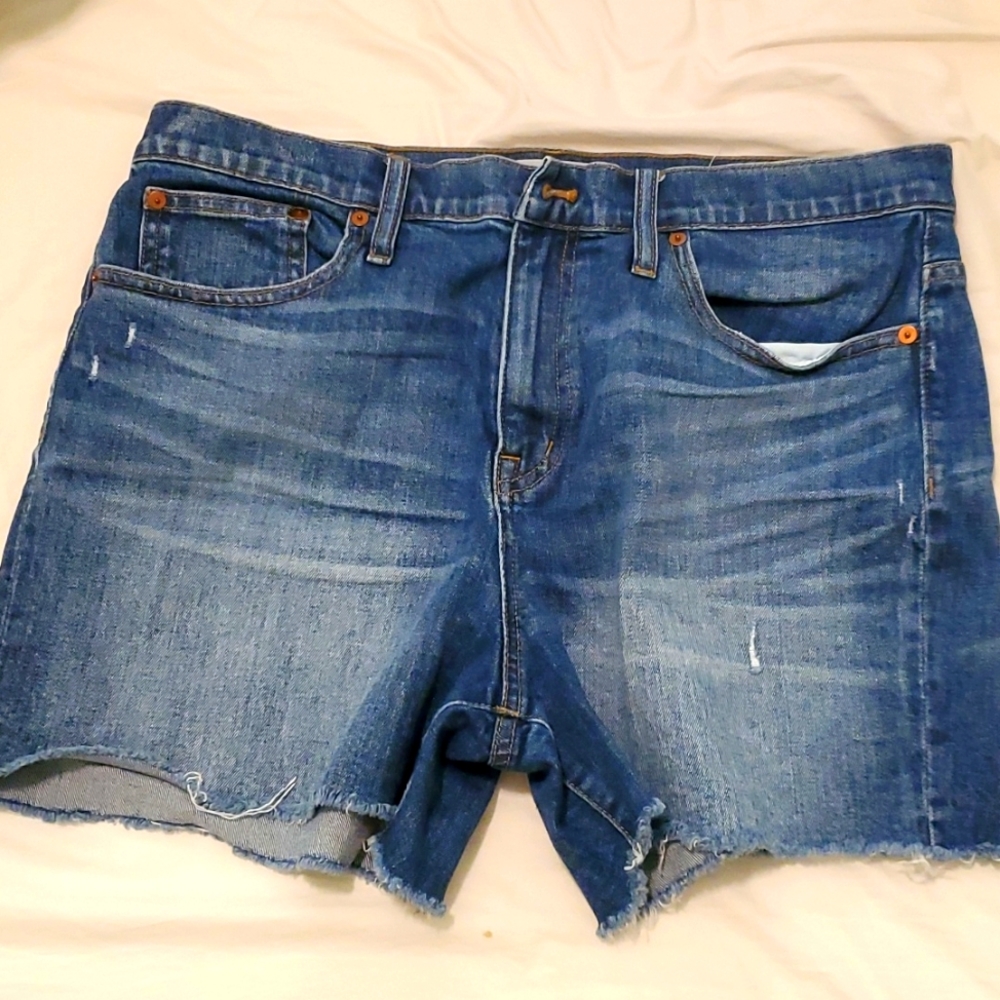 MADEWELL High Rise Denim Shorts 32